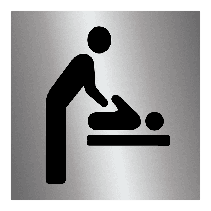 Stellerom - Dørskilt i Grå Plast 150x150 mm