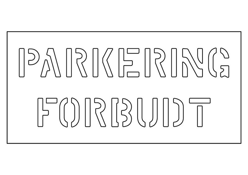 Sjablong - Parkering Forbudt