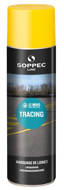 Hovedbilde Soppec merkespray for asfalt og betong 500 ml Gul