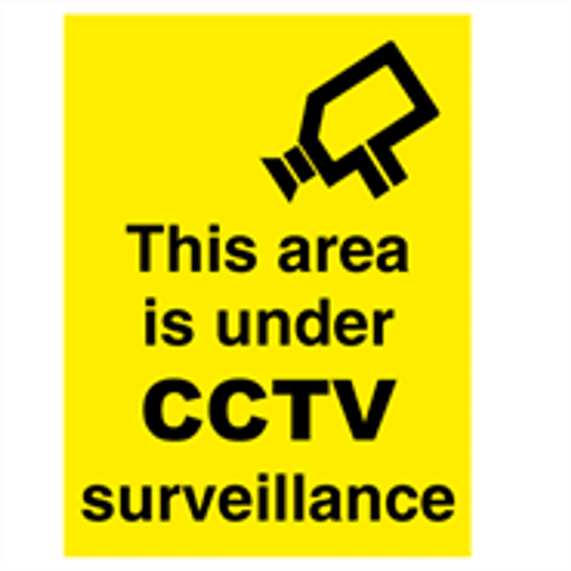 CCTV surveillance  400 x 300 mm