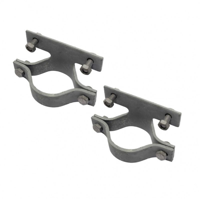 Skiltklammer (2stk) til skilt og skiltstolpe Ø 90 mm CC 80 mm