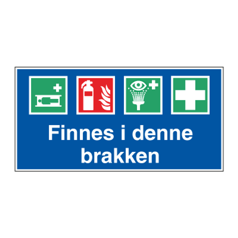 Byggeplasskilt - HMS Førstehjelpsskilt