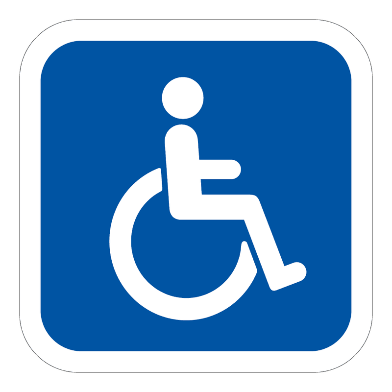 HC Parkering – Skilt med Rullestolsymbol