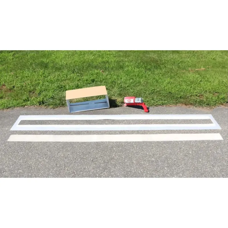 Sjablong med Parkeringsstripe 290 cm + 2 stk merkespray