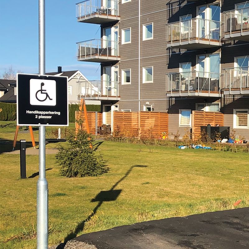 Reservert for Bevegelseshemmede - HC-Parkering Skilt 