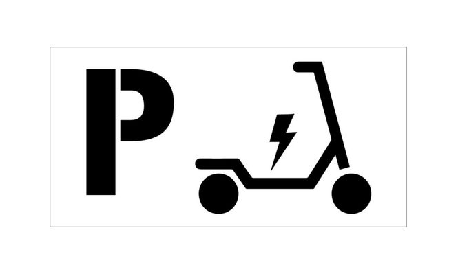 Hovedbilde Sjablong - Parkering for Elsparkesykkel
