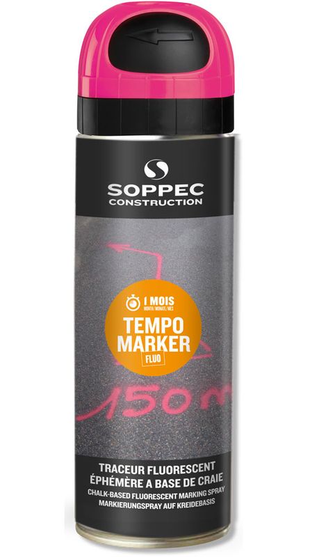 Soppec Merkespray - midlertidig fluoriserende krittspray
