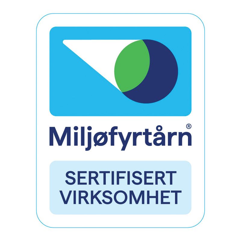 Miljøfyrtårn-klistremerke til bil – 2-pakning i refleksfolie